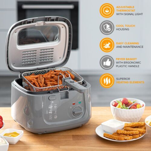 Electric chip fryer outlet
