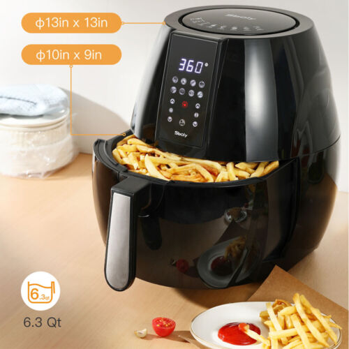 Buy Air Fryer 6L Touch screen Low Fat Roast Oven Cooker  Oil Free Frying Chips 1500W for with Free UK Delivery.